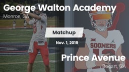 Matchup: George Walton  vs. Prince Avenue  2019