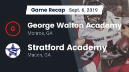 Recap: George Walton Academy  vs. Stratford Academy  2019