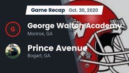 Recap: George Walton Academy  vs. Prince Avenue  2020