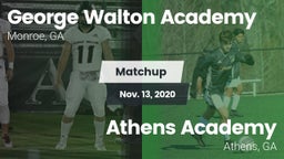Matchup: George Walton  vs. Athens Academy 2020