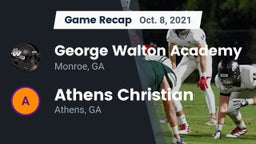 Recap: George Walton Academy  vs. Athens Christian  2021