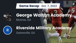 Recap: George Walton Academy  vs. Riverside Military Academy  2022