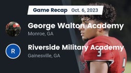 Recap: George Walton Academy vs. Riverside Military Academy  2023