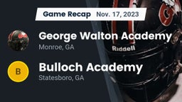 Recap: George Walton Academy vs. Bulloch Academy 2023