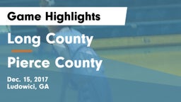 Long County  vs Pierce County  Game Highlights - Dec. 15, 2017