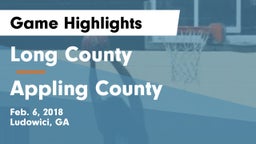 Long County  vs Appling County  Game Highlights - Feb. 6, 2018