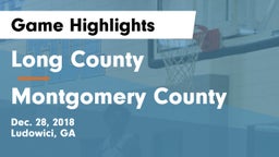 Long County  vs Montgomery County  Game Highlights - Dec. 28, 2018