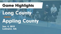 Long County  vs Appling County  Game Highlights - Jan. 4, 2019