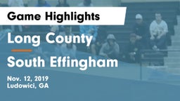 Long County  vs South Effingham  Game Highlights - Nov. 12, 2019