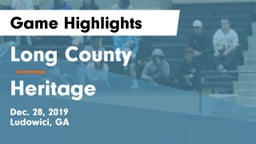 Long County  vs Heritage  Game Highlights - Dec. 28, 2019