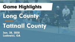 Long County  vs Tattnall County  Game Highlights - Jan. 28, 2020