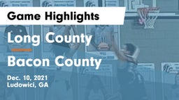 Long County  vs Bacon County  Game Highlights - Dec. 10, 2021