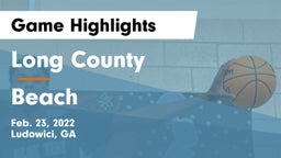 Long County  vs Beach  Game Highlights - Feb. 23, 2022