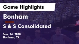 Bonham  vs S & S Consolidated  Game Highlights - Jan. 24, 2020