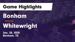 Bonham  vs Whitewright  Game Highlights - Jan. 28, 2020