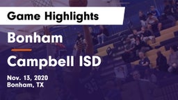 Bonham  vs Campbell ISD Game Highlights - Nov. 13, 2020