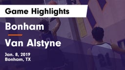 Bonham  vs Van Alstyne  Game Highlights - Jan. 8, 2019