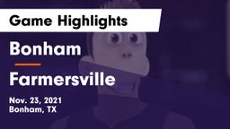 Bonham  vs Farmersville  Game Highlights - Nov. 23, 2021