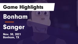 Bonham  vs Sanger  Game Highlights - Nov. 30, 2021