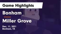 Bonham  vs Miller Grove Game Highlights - Dec. 11, 2021