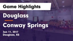 Douglass  vs Conway Springs  Game Highlights - Jan 11, 2017