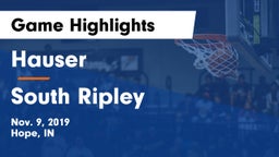 Hauser  vs South Ripley Game Highlights - Nov. 9, 2019