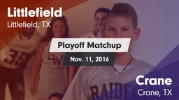 Matchup: Littlefield High vs. Crane  2016