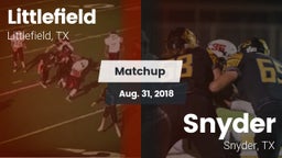 Matchup: Littlefield High vs. Snyder  2018
