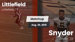 Matchup: Littlefield High vs. Snyder  2019