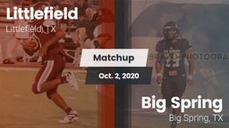 Matchup: Littlefield High vs. Big Spring  2020