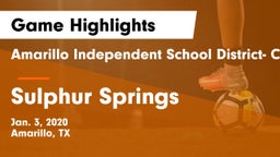 Amarillo Independent School District- Caprock  vs Sulphur Springs  Game Highlights - Jan. 3, 2020