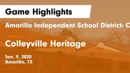 Amarillo Independent School District- Caprock  vs Colleyville Heritage  Game Highlights - Jan. 9, 2020