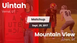Matchup: Uintah  vs. Mountain View  2017