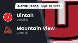 Recap: Uintah  vs. Mountain View  2019