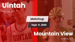 Matchup: Uintah  vs. Mountain View  2020