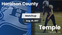 Matchup: Haralson County vs. Temple  2017