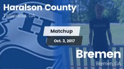 Matchup: Haralson County vs. Bremen  2017