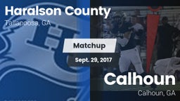 Matchup: Haralson County vs. Calhoun  2017
