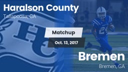 Matchup: Haralson County vs. Bremen  2017