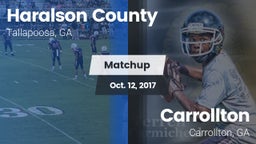 Matchup: Haralson County vs. Carrollton  2017