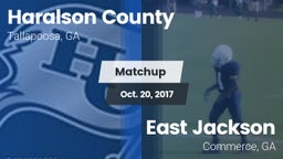 Matchup: Haralson County vs. East Jackson  2017