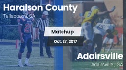 Matchup: Haralson County vs. Adairsville  2017