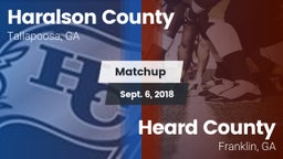 Matchup: Haralson County vs. Heard County  2018