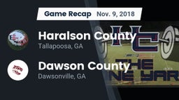 Recap: Haralson County  vs. Dawson County  2018