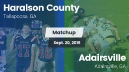 Matchup: Haralson County vs. Adairsville  2019