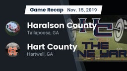 Recap: Haralson County  vs. Hart County  2019