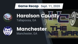 Recap: Haralson County  vs. Manchester  2020