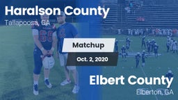 Matchup: Haralson County vs. Elbert County  2020