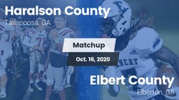 Matchup: Haralson County vs. Elbert County  2020