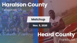Matchup: Haralson County vs. Heard County  2020